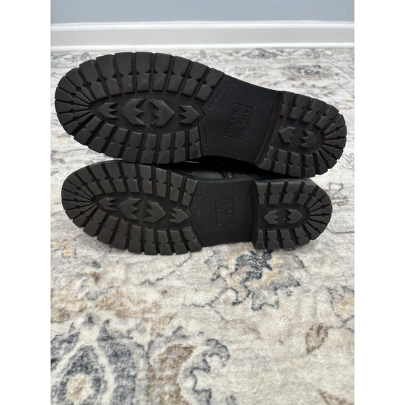 Rock & Candy Black Combat Boots Women's 9.5 Lace-Up Chunky Sole Grunge Goth - Picture 9 of 11